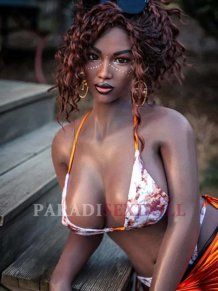 156cm/5.1ft E Cup Big Tits Black TPE Sex Doll - Black Pearl - Paradisexdoll