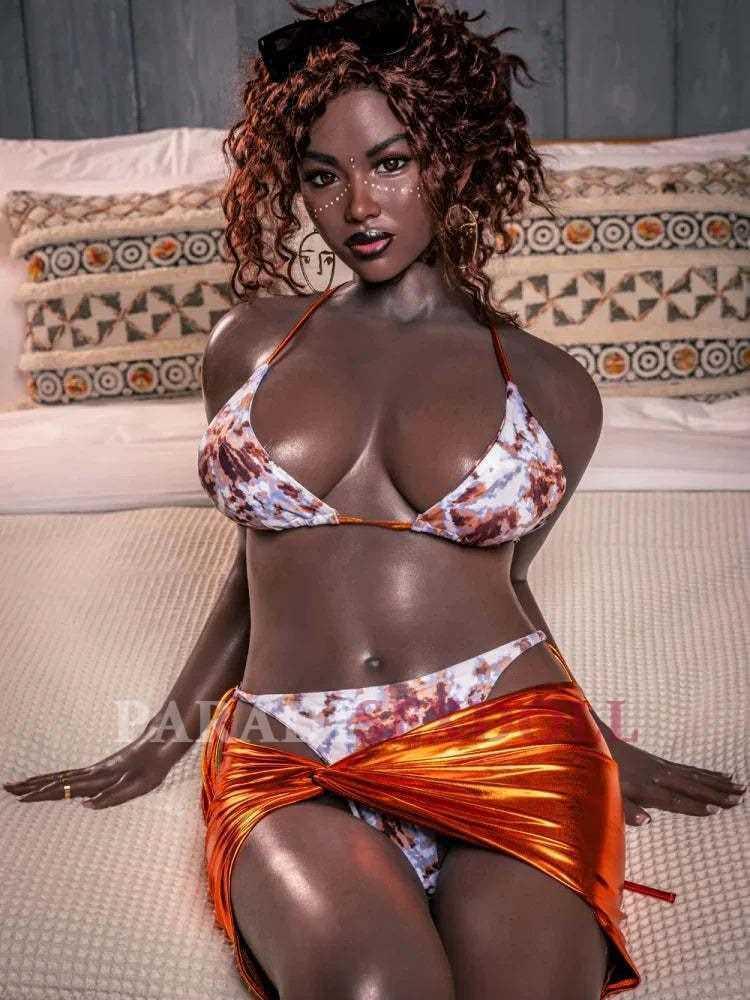 156cm/5.1ft E Cup Big Tits Black TPE Sex Doll - Black Pearl - Paradisexdoll