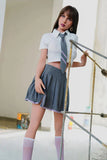 158cm/5.18ft F Cup Big Tits Jk Uniform Student Sex Doll - Demi - Paradisexdoll