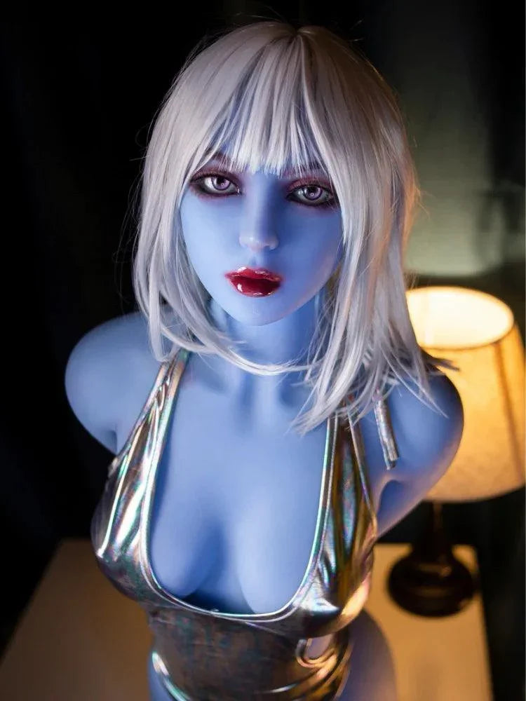 158cm/5.2ft B Cup Small Breasts Blue Tpe Sex Doll - Gemma - Paradisexdoll