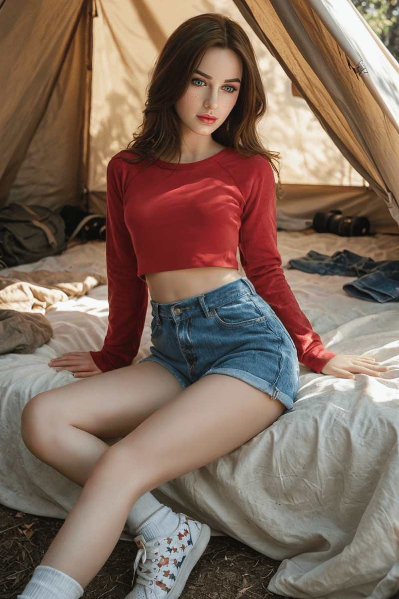 150cm slim curve beautiful breast sexy sex doll - Jennifer - Paradisexdoll
