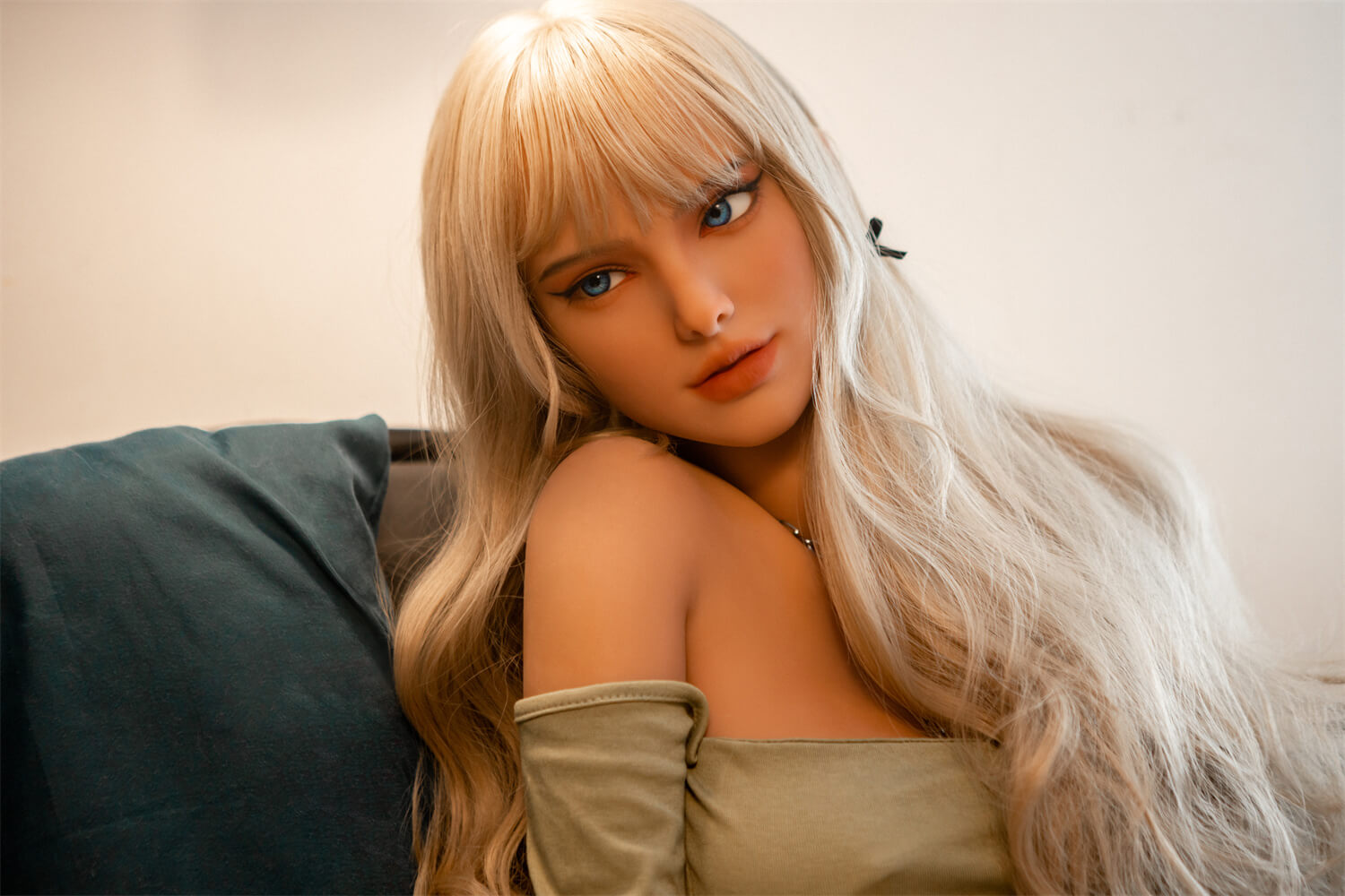 157cm/5.2ft Blonde C Cup Realistic Life Size Small Breast Sex Doll-Odelia