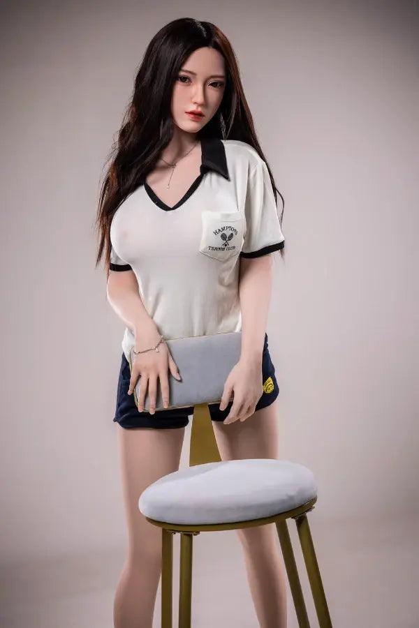 162cm/5.3ft E Cup Big tits Korean student TPE sex doll - Moon - Paradisexdoll