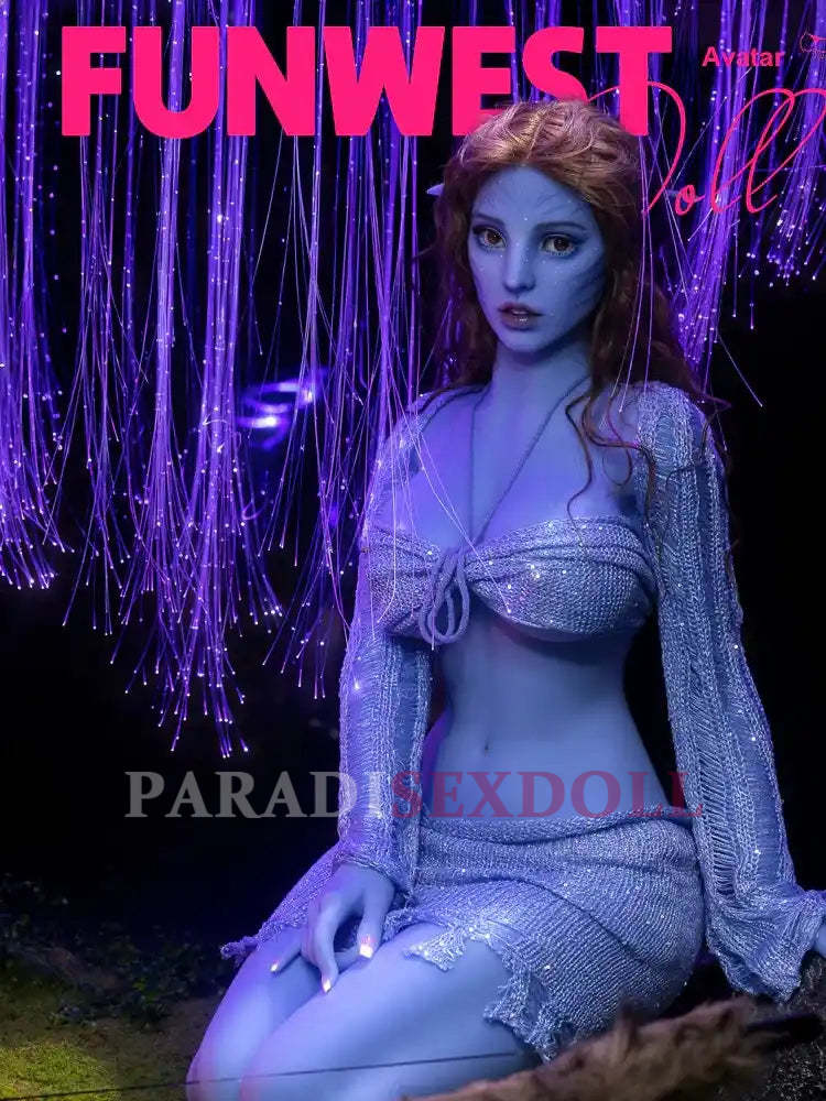 157cm(5.2ft) G Cup Fantasy Blue Kylie Alien TPE Sex Doll