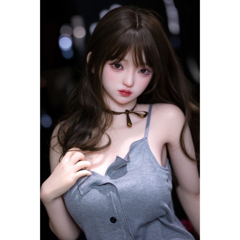 Life-size 5.3FT TPE sex doll Chyou with natural color and white lingerie